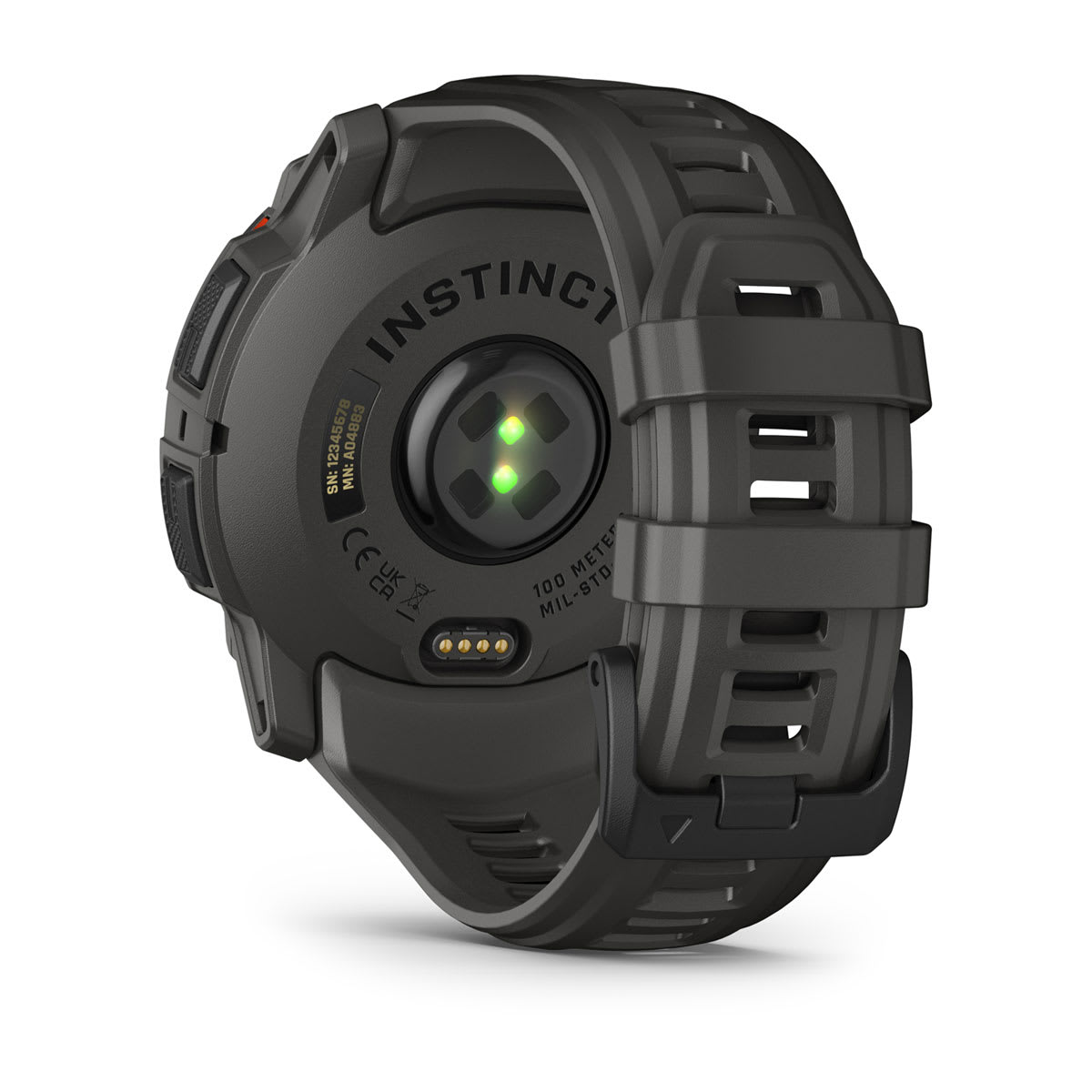 Instinct® 3 – 50 mm, Solar Black with Charcoal Band