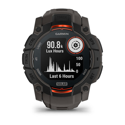 Instinct® 3 – 50 mm, Solar Black with Charcoal Band
