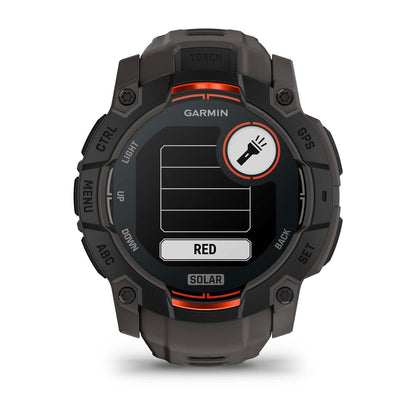 Instinct® 3 – 50 mm, Solar Black with Charcoal Band