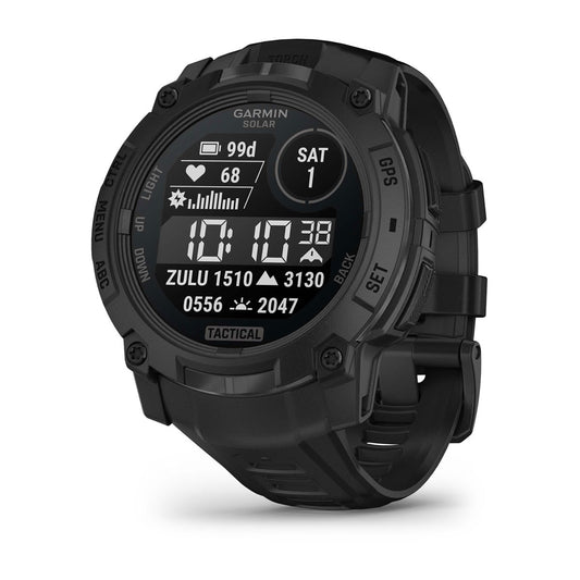 Instinct® 3 – 50 mm, Solar, Tactical Edition Black with Black Band