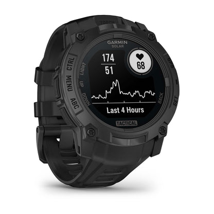 Instinct® 3 – 50 mm, Solar, Tactical Edition Black with Black Band