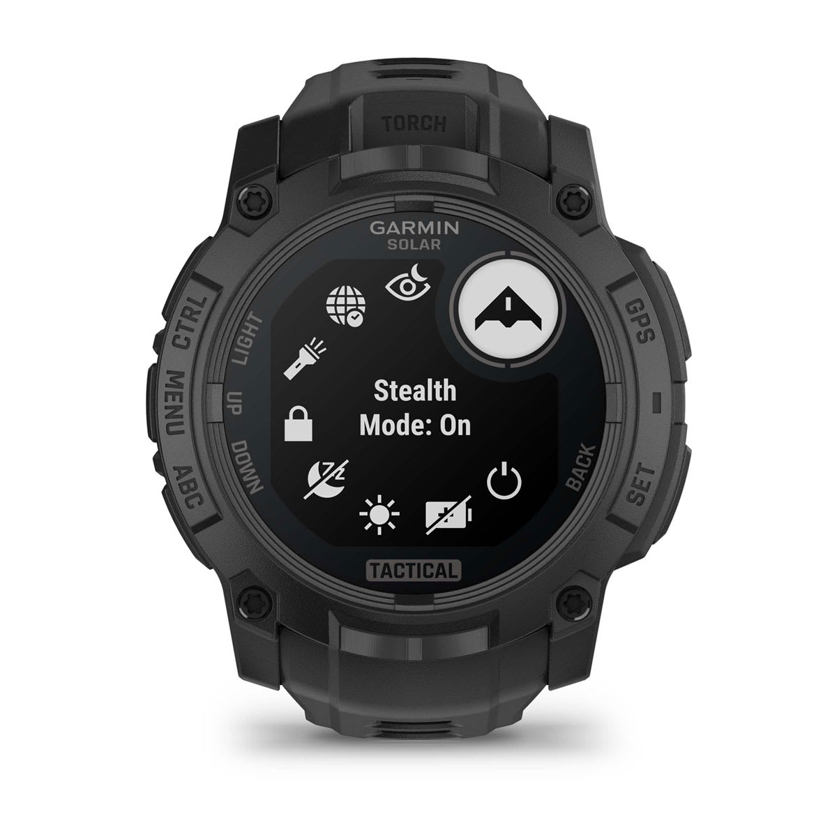 Instinct® 3 – 50 mm, Solar, Tactical Edition Black with Black Band