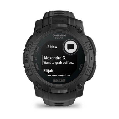 Instinct® 3 – 45 mm, Solar, Tactical Edition Black with Black Band
