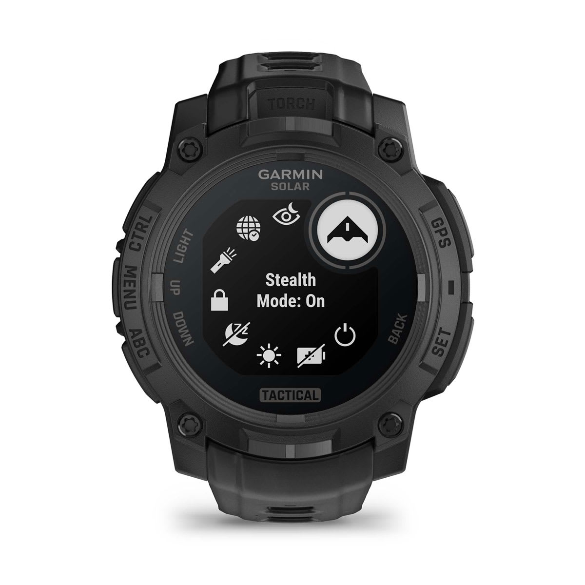 Instinct® 3 – 45 mm, Solar, Tactical Edition Black with Black Band