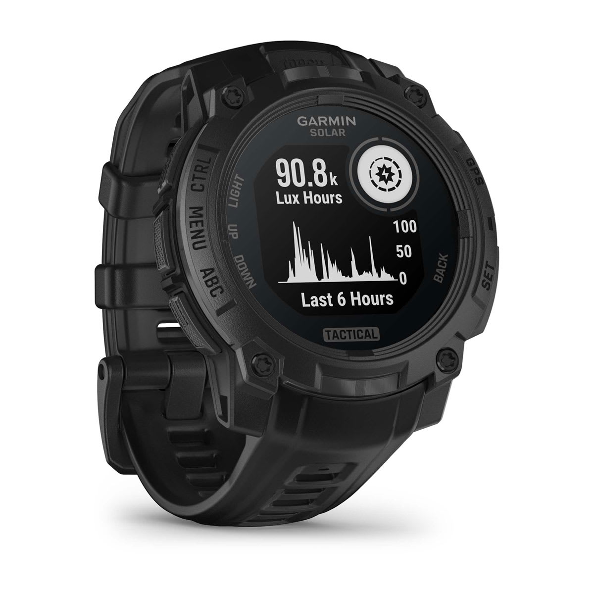 Instinct® 3 – 45 mm, Solar, Tactical Edition Black with Black Band