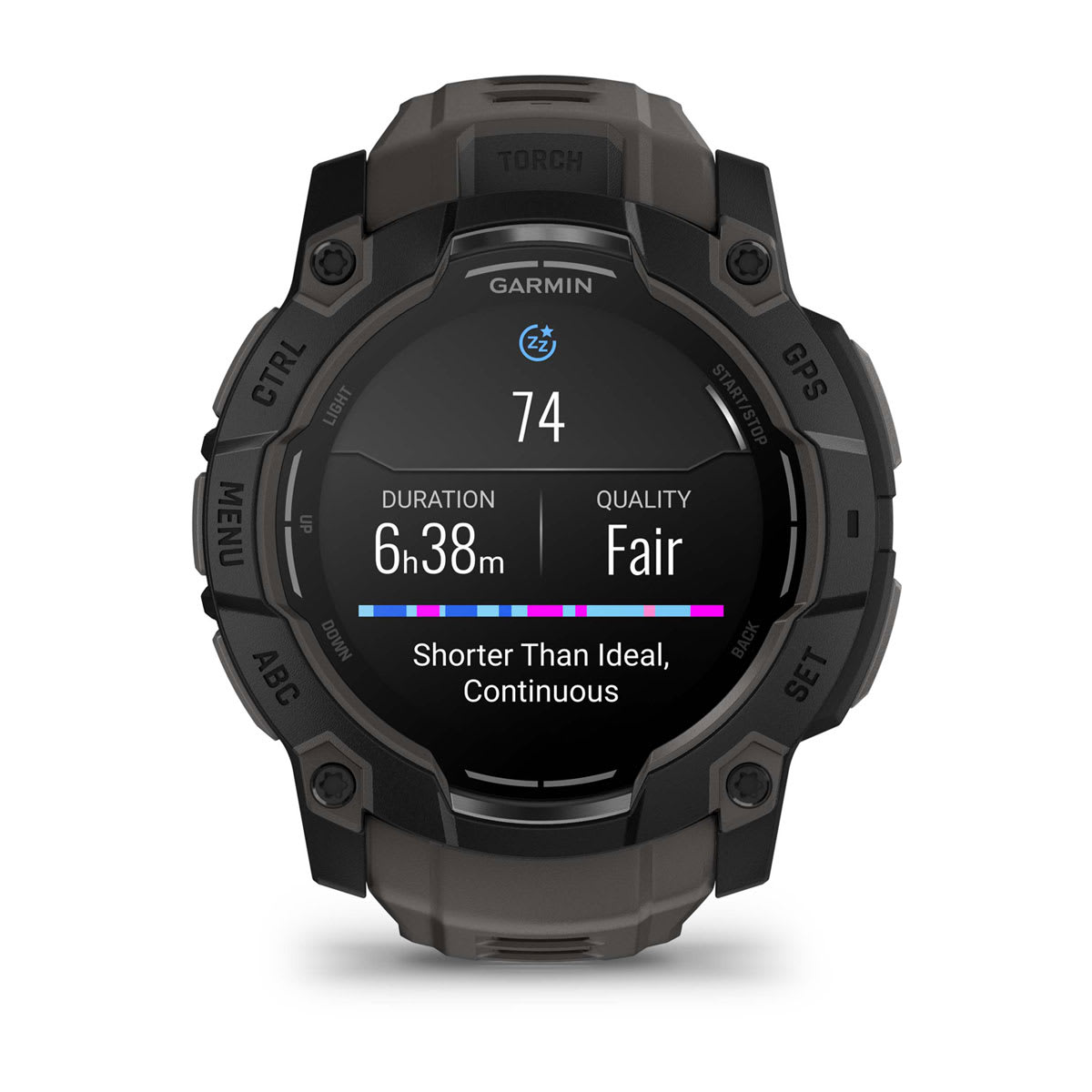 Instinct® 3 – 50 mm, AMOLED Black with Charcoal Band