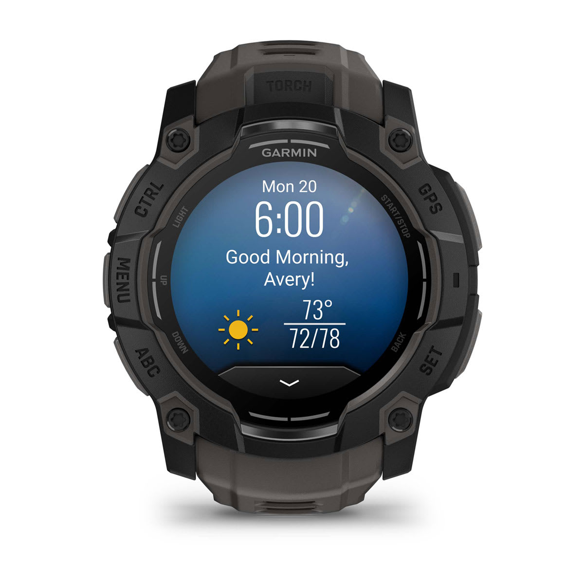 Instinct® 3 – 50 mm, AMOLED Black with Charcoal Band