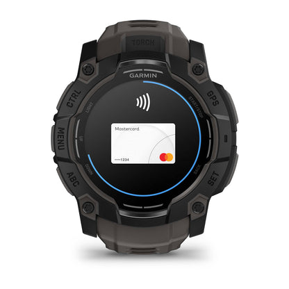 Instinct® 3 – 50 mm, AMOLED Black with Charcoal Band