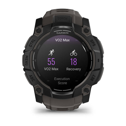 Instinct® 3 – 50 mm, AMOLED Black with Charcoal Band