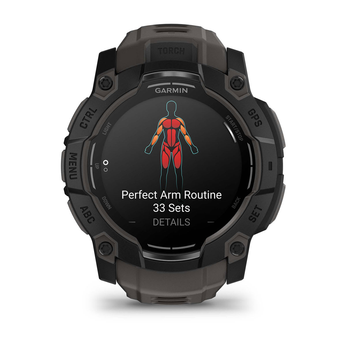 Instinct® 3 – 50 mm, AMOLED Black with Charcoal Band