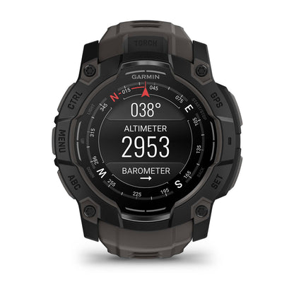 Instinct® 3 – 50 mm, AMOLED Black with Charcoal Band