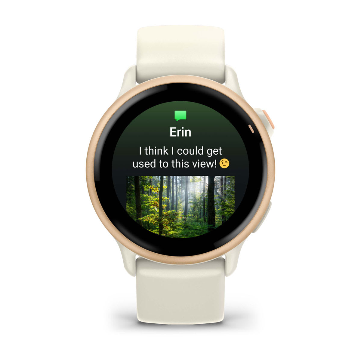 vívoactive® 6 Metallic Pink Dawn with Bone Band