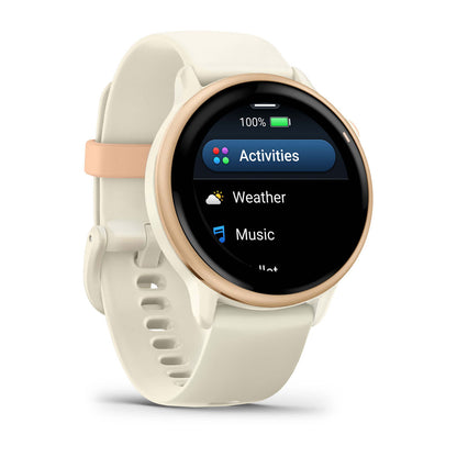 vívoactive® 6 Metallic Pink Dawn with Bone Band