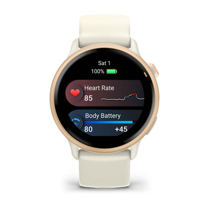 vívoactive® 6 Metallic Pink Dawn with Bone Band
