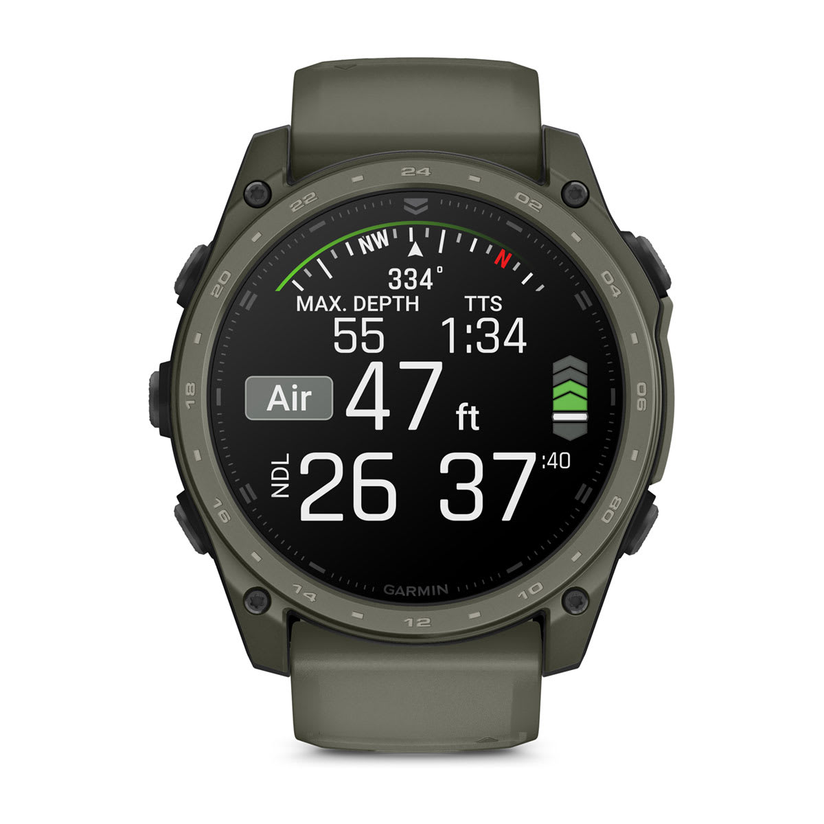 tactix® 8 – 51 mm, AMOLED, Cerakote® Coating Includes Applied Ballistics Ultralight™ Solver and Olive Drab Cerakote® Coating