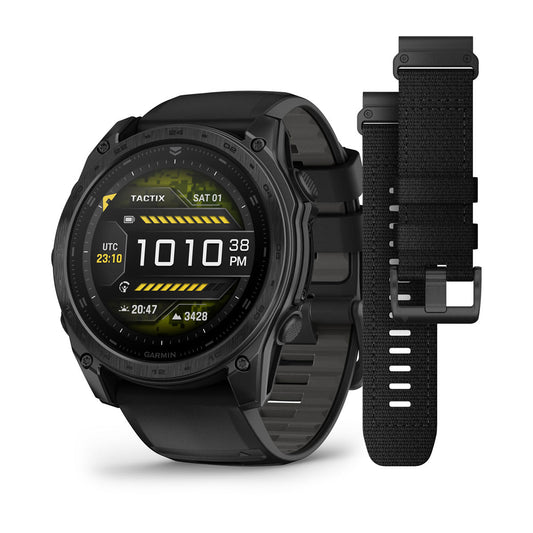 tactix® 8 – 51 mm, AMOLED Includes Applied Ballistics Ultralight™ solver and Tactical Black Nylon Bands