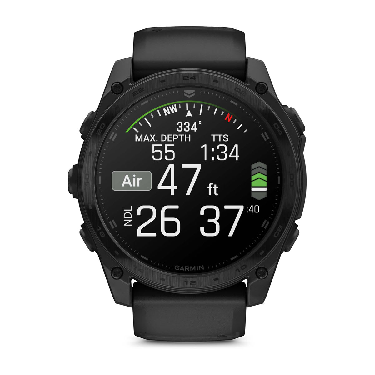 tactix® 8 – 51 mm, AMOLED Includes Applied Ballistics Ultralight™ solver and Tactical Black Nylon Bands
