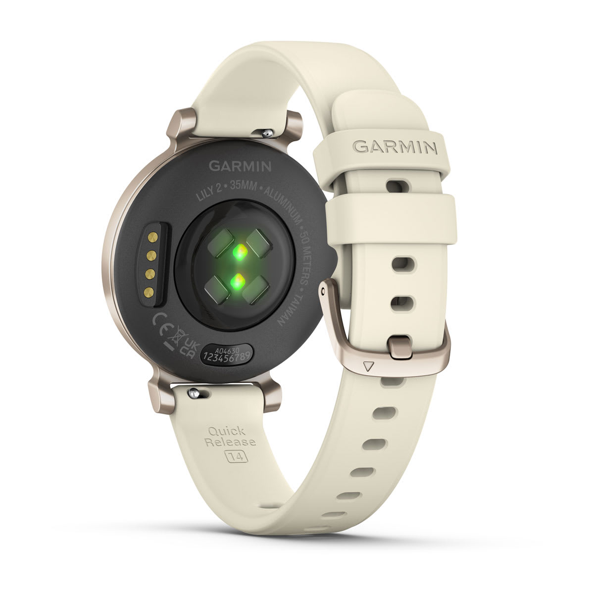 Lily® 2 Cream Gold with Coconut Silicone Band