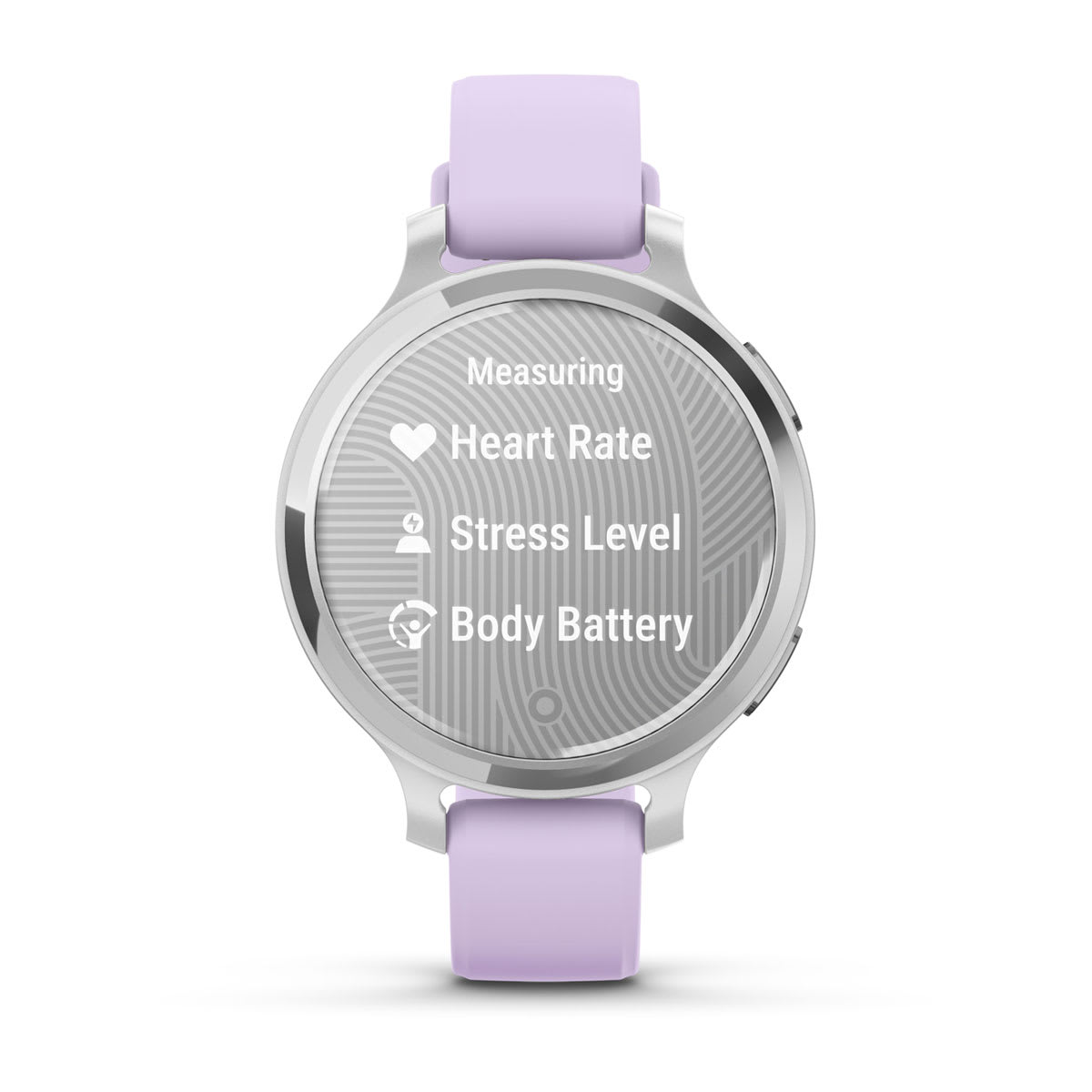 Lily® 2 Active Silver with Purple Jasmine Silicone Band