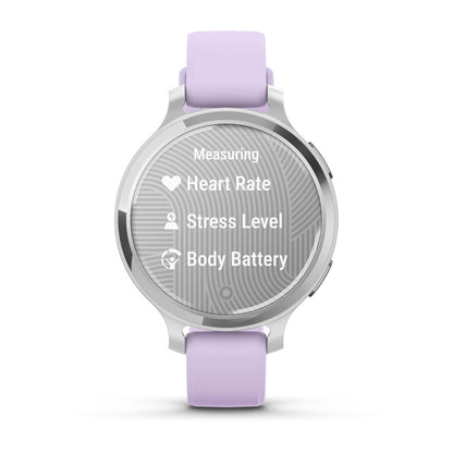 Lily® 2 Active Silver with Purple Jasmine Silicone Band