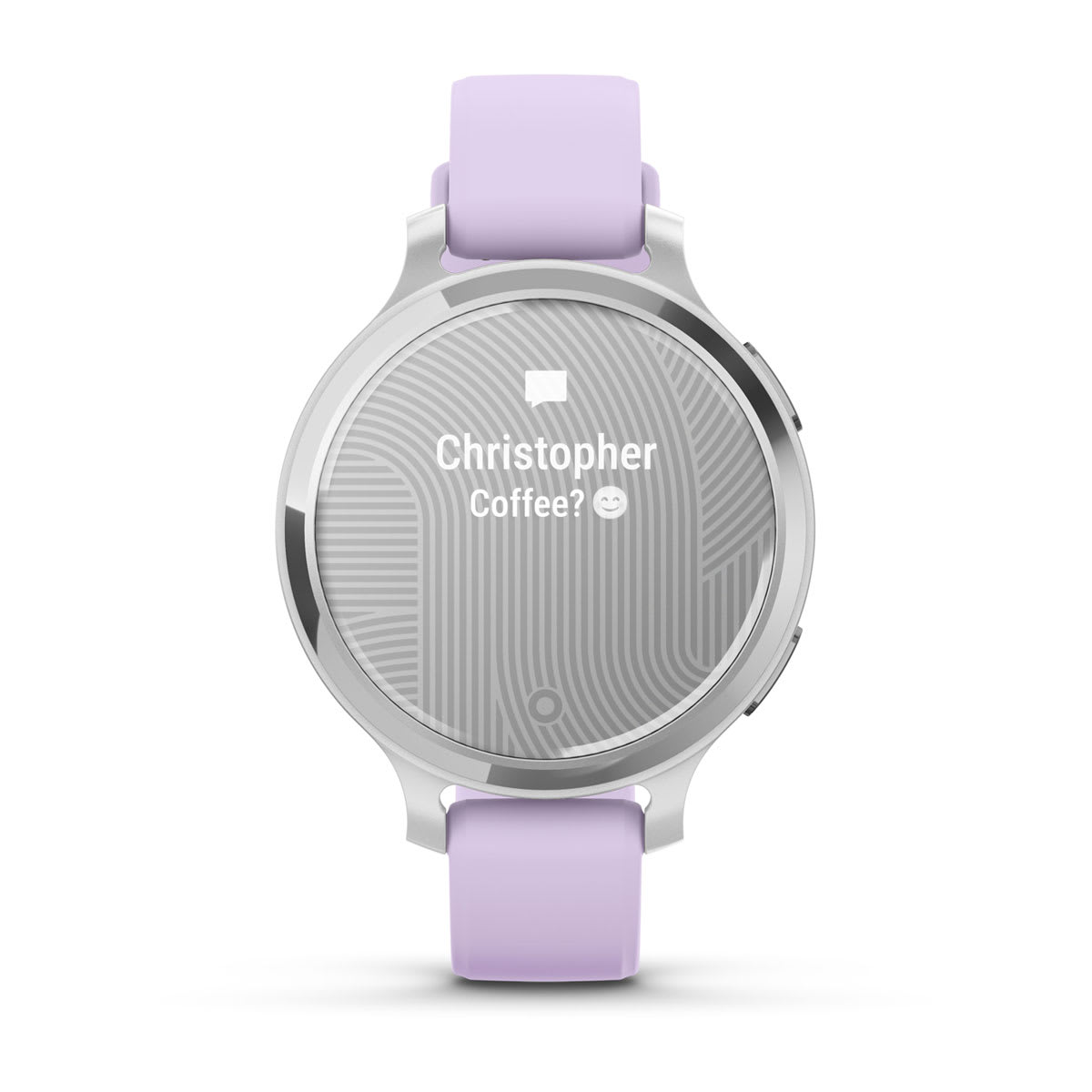 Lily® 2 Active Silver with Purple Jasmine Silicone Band