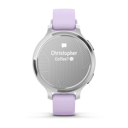 Lily® 2 Active Silver with Purple Jasmine Silicone Band