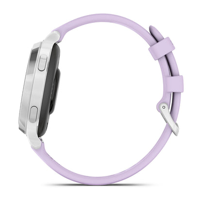 Lily® 2 Active Silver with Purple Jasmine Silicone Band