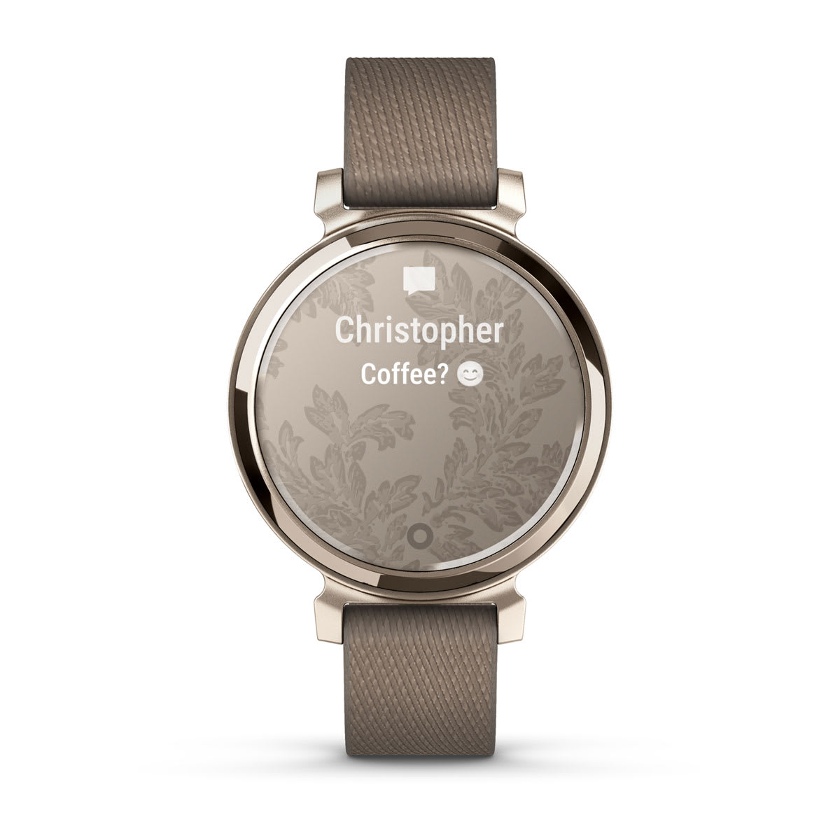 Lily® 2 Classic Cream Gold with Coffee Nylon Band