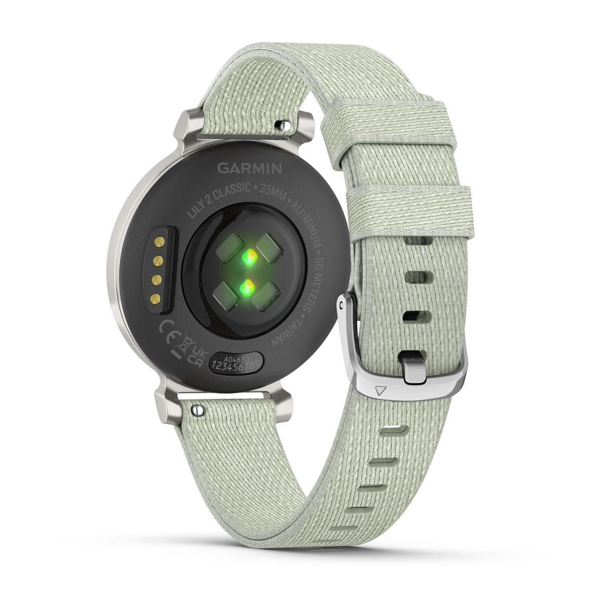 Lily® 2 Classic Silver with Sage Gray Nylon Band