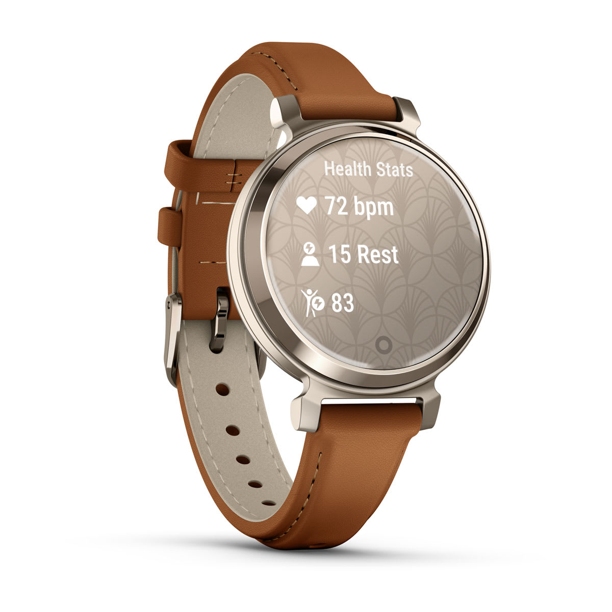 Lily® 2 Classic Cream Gold with Tan Leather Band