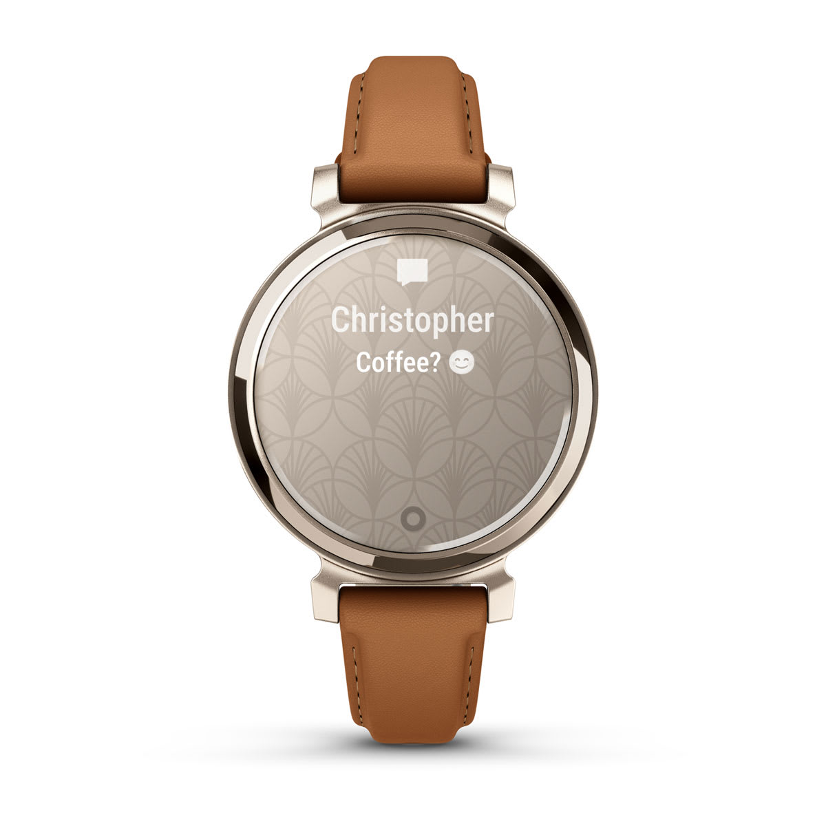 Lily® 2 Classic Cream Gold with Tan Leather Band