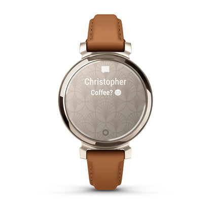 Lily® 2 Classic Cream Gold with Tan Leather Band