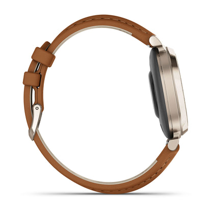Lily® 2 Classic Cream Gold with Tan Leather Band