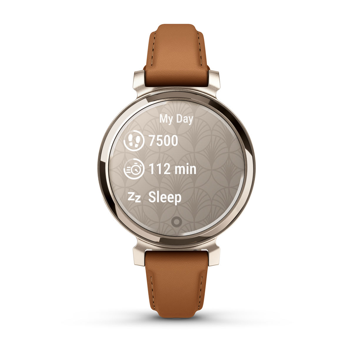 Lily® 2 Classic Cream Gold with Tan Leather Band