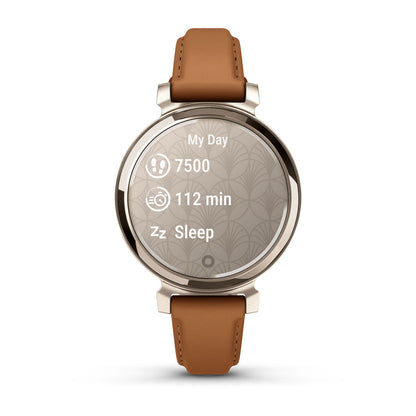 Lily® 2 Classic Cream Gold with Tan Leather Band