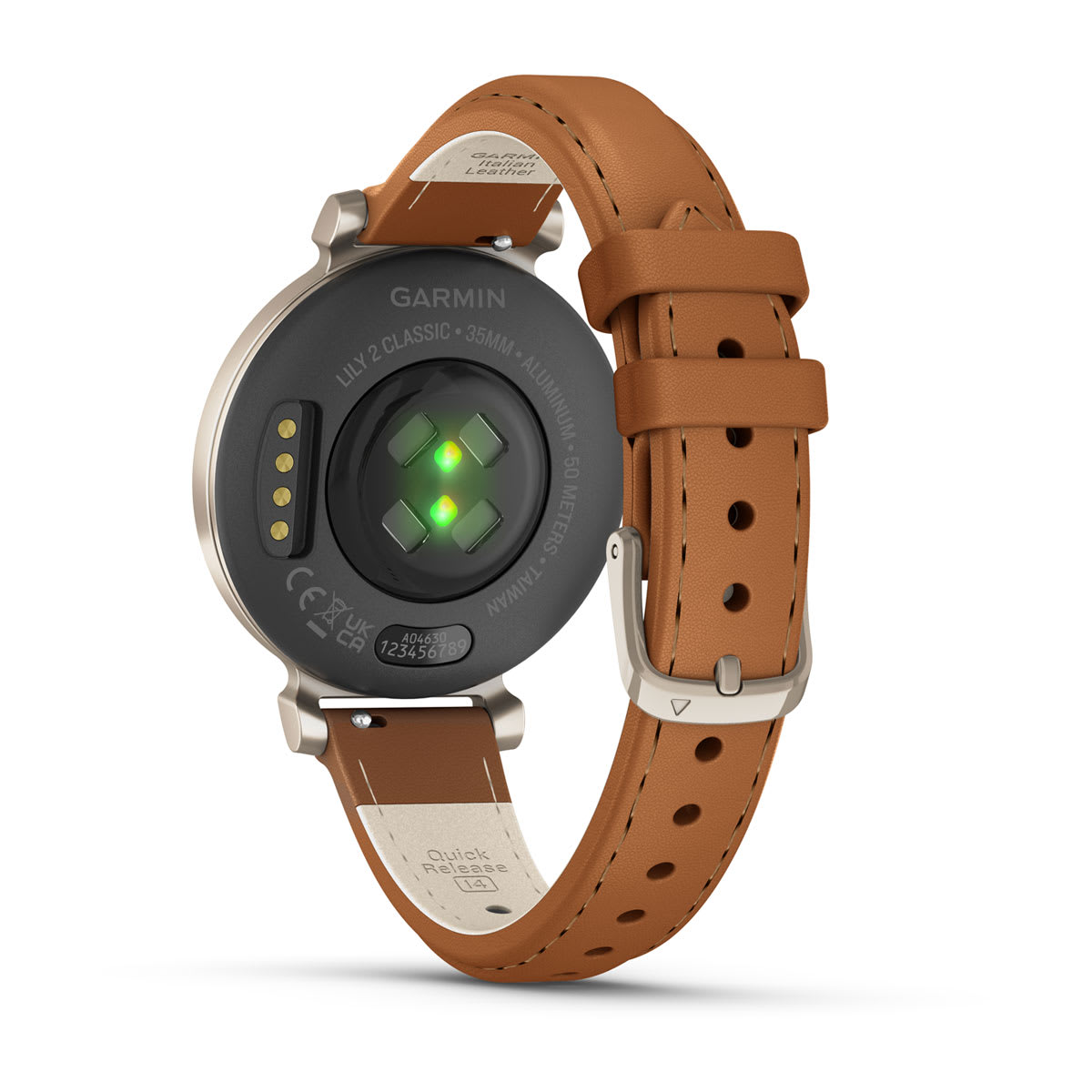 Lily® 2 Classic Cream Gold with Tan Leather Band