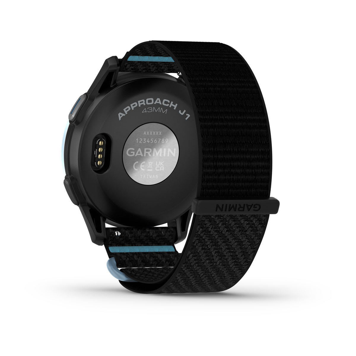 Approach® J1 Cloud Blue Aluminum Bezel with Black/Azure ComfortFit Fabric Band