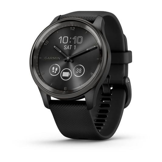 vívomove® Trend Slate Stainless Steel Bezel with Black Case and Silicone Band