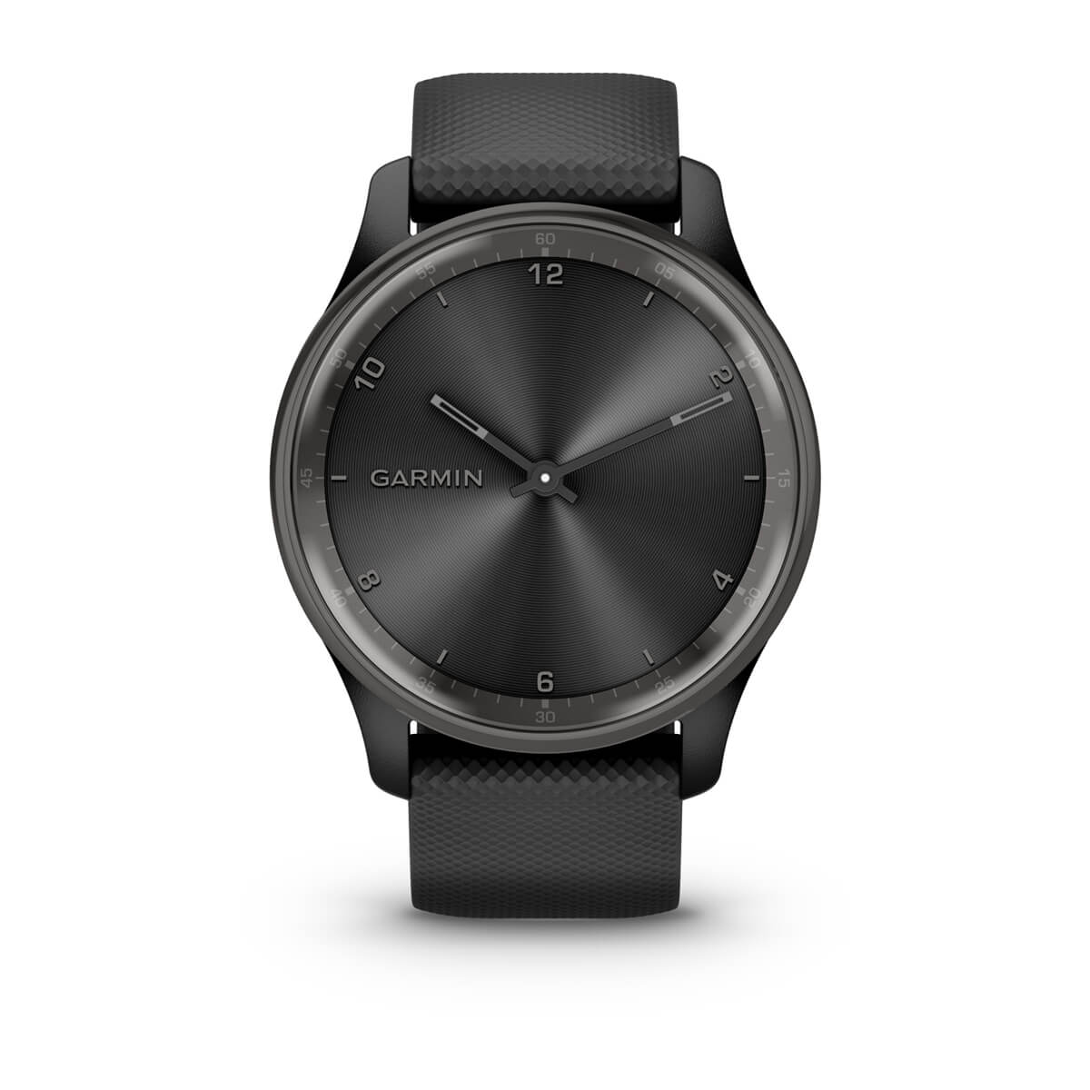 vívomove® Trend Slate Stainless Steel Bezel with Black Case and Silicone Band