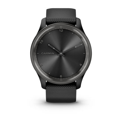 vívomove® Trend Slate Stainless Steel Bezel with Black Case and Silicone Band