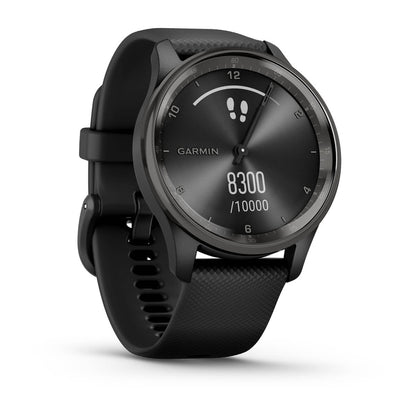 vívomove® Trend Slate Stainless Steel Bezel with Black Case and Silicone Band