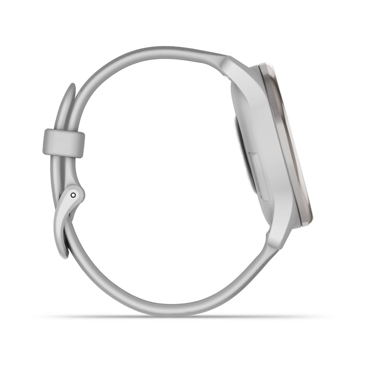 vívomove® Trend Silver Stainless Steel Bezel with Mist Gray Case and Silicone Band