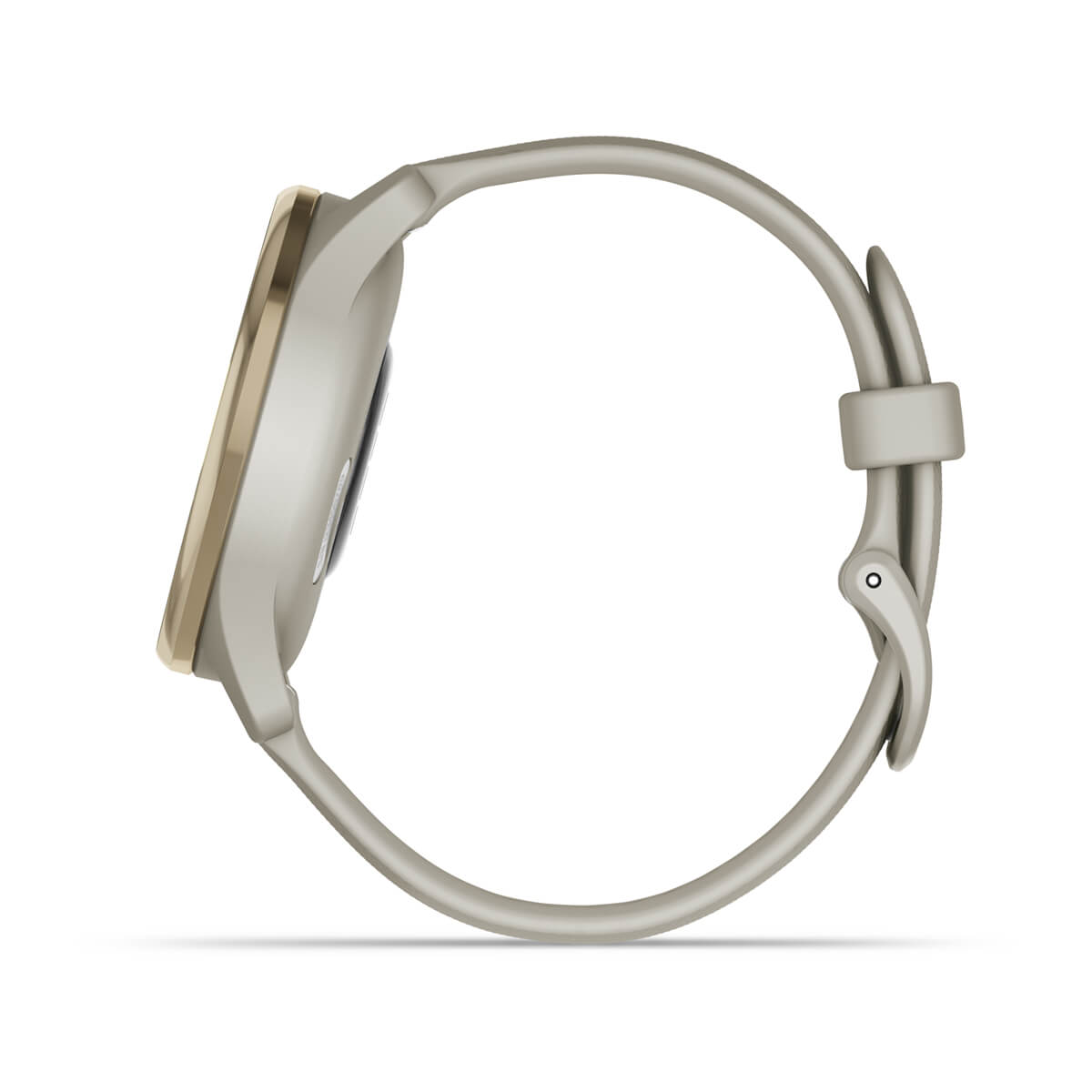 vívomove® Trend Cream Gold Stainless Steel Bezel with French Gray Case and Silicone Band