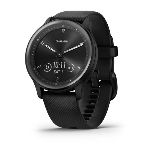 vívomove® Sport Black Case and Silicone Band with Slate Accents