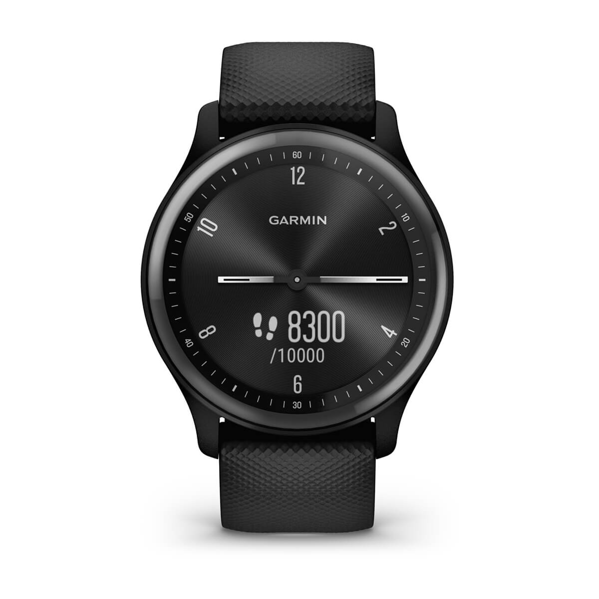 vívomove® Sport Black Case and Silicone Band with Slate Accents
