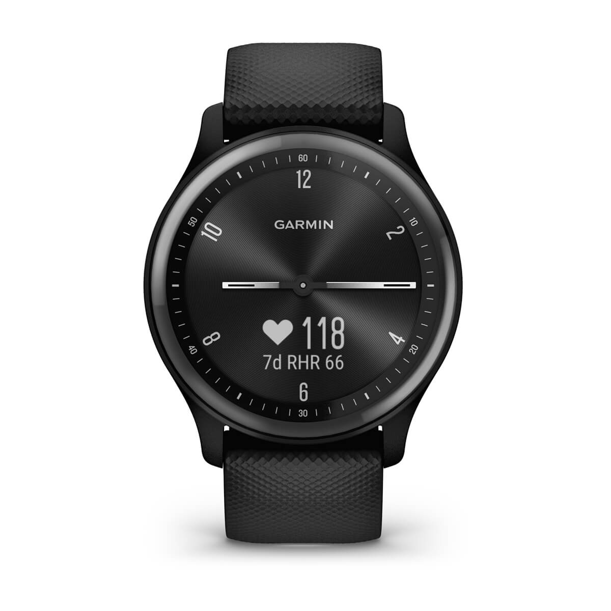vívomove® Sport Black Case and Silicone Band with Slate Accents