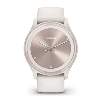 vívomove® Sport Ivory Case and Silicone Band with Peach Gold Accents
