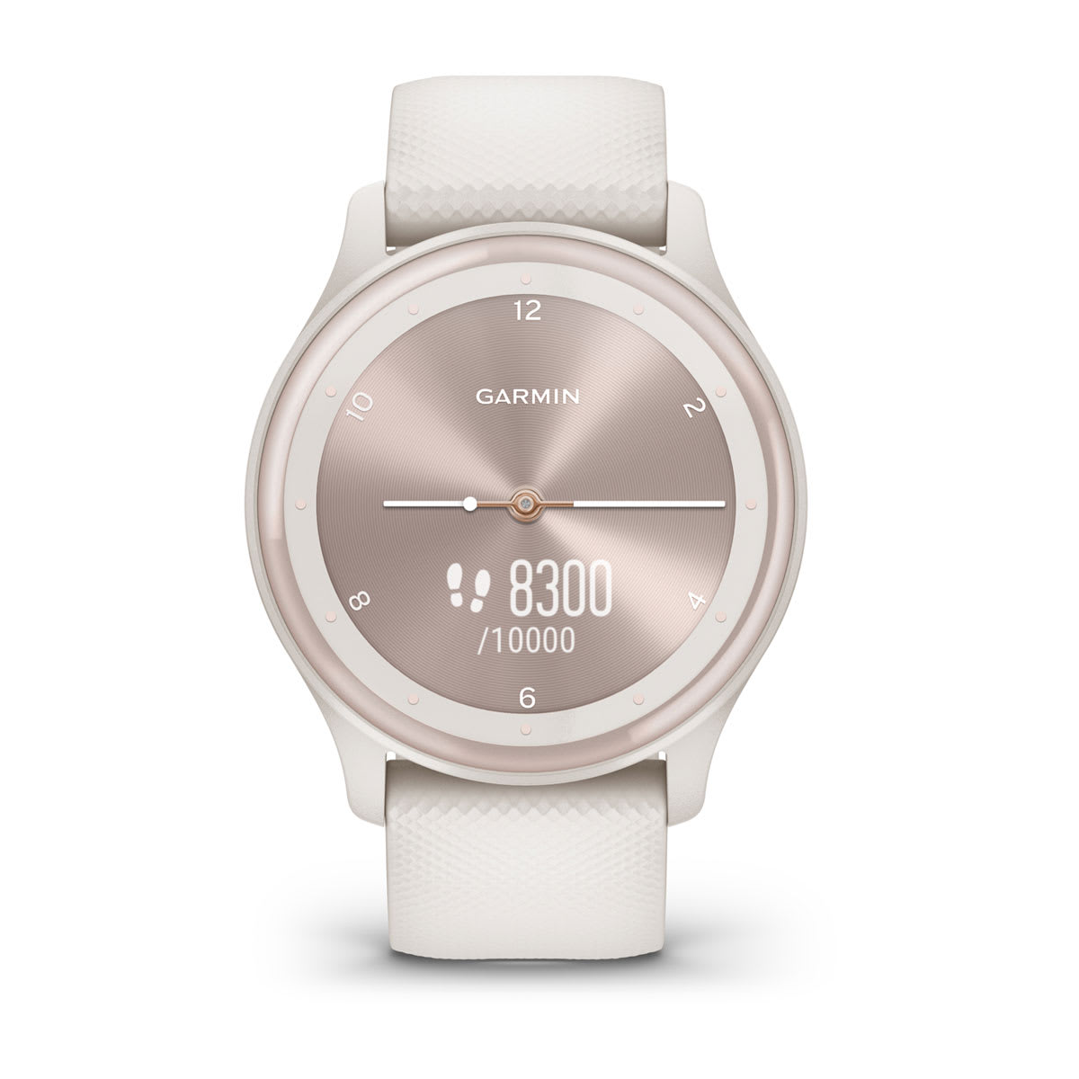 vívomove® Sport Ivory Case and Silicone Band with Peach Gold Accents