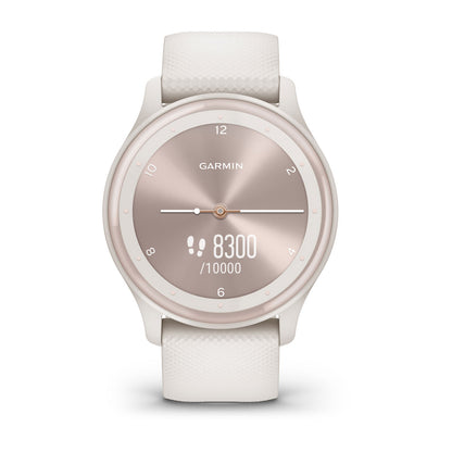 vívomove® Sport Ivory Case and Silicone Band with Peach Gold Accents