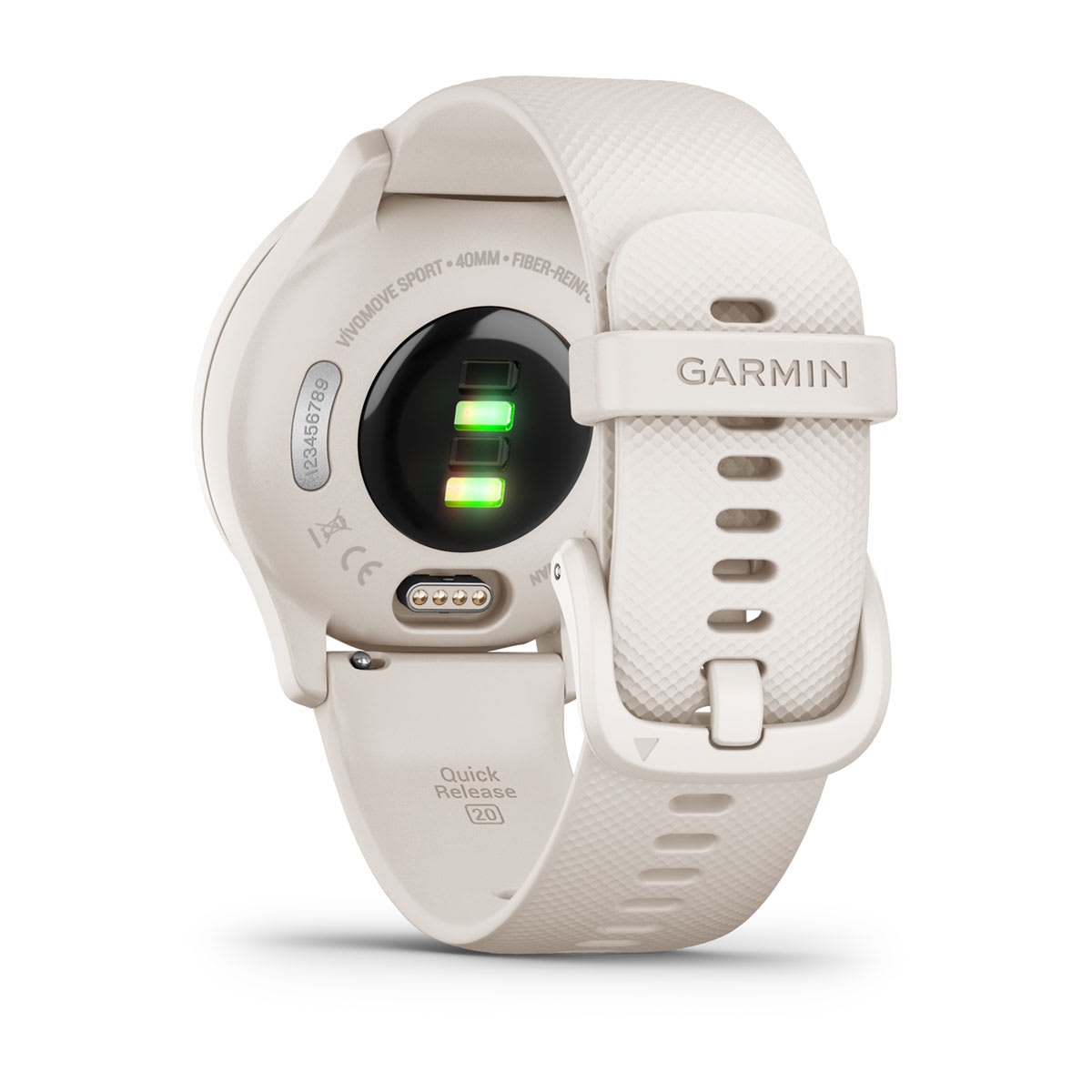 vívomove® Sport Ivory Case and Silicone Band with Peach Gold Accents